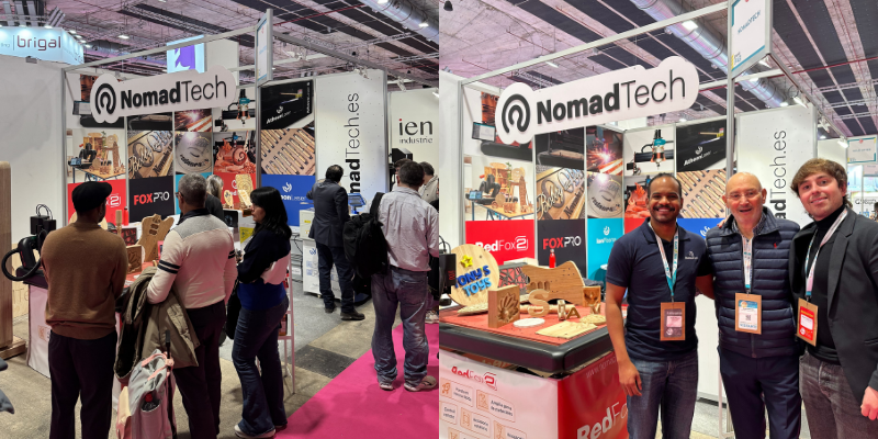 Numerical control machines at NomadTech’s stand